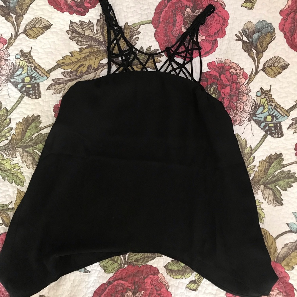Cutout Black Tank